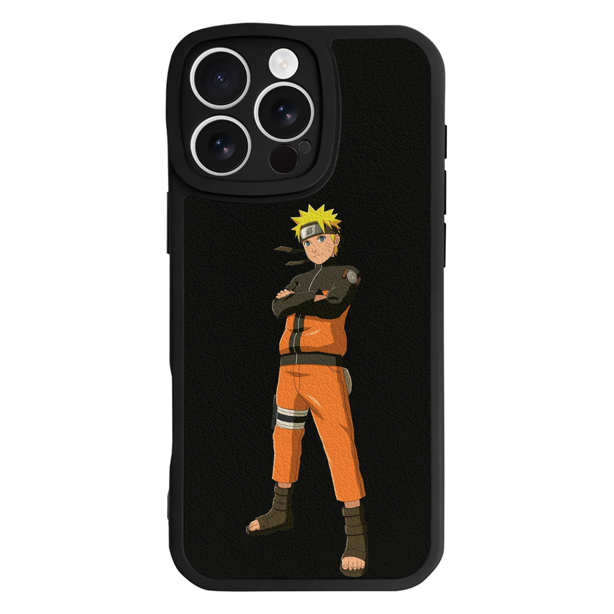 （画像用） NARUTO -ナルト- うずまき ナルト Uzumaki Naruto 【iPhone 16シリーズ対応】シリコンスマホケース（レザー調） 材質：シリコン